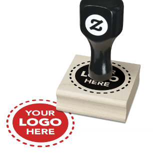 Op maat gemaakt rubberen stempel met logo voor mer