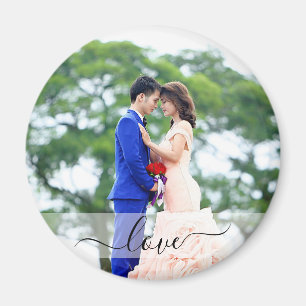 Op maat gemaakt script Liefde Gepersonaliseerde Fo Magneet