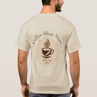 Op maat gemaakt T-shirt voor koffiezaakmedewerkers