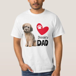 Op maat gemaakt T-shirt voor vader met Havanese