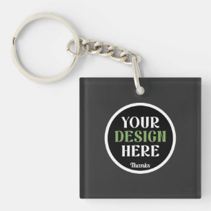 Op maat gemaakt, uniek, strak en minimalistisch He Sleutelhanger