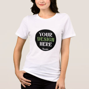 Op maat gemaakt, uniek, strak en minimalistisch He Tri-Blend Shirt