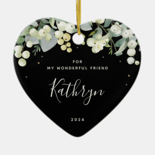 Op maat gemaakt voor iedereen Kerstmis Foto Hartvo Keramisch Ornament