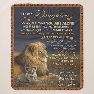 Op maat gemaakt voor mijn dochter van papa. sherpa deken