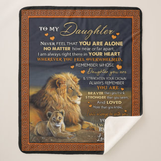 Op maat gemaakt voor mijn dochter van papa. sherpa deken