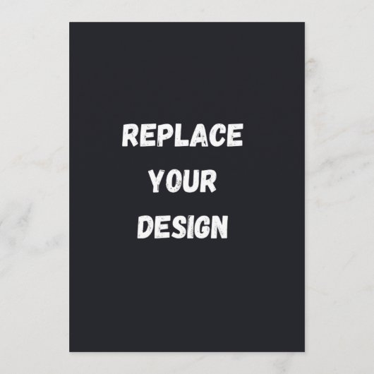 Op maat gemaakt zwart eenvoudig ontwerp Voeg foto Menu (Achterkant)