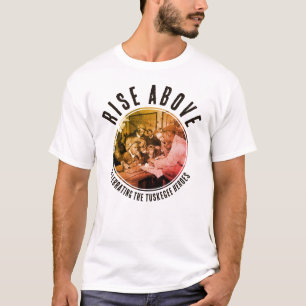 Op maat gemaakt Zwarte Stijg boven TUSKEGEE AIRMEN T-shirt
