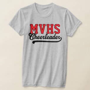 Op maat gemaakte 4-letter hoge school initialen ch t-shirt