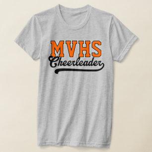 Op maat gemaakte 4-letter hoge school initialen ch t-shirt