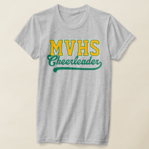 Op maat gemaakte 4-letter hoge school initiële che t-shirt