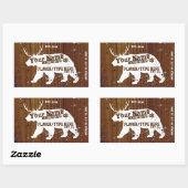 Op maat gemaakte aanpasbare thuisbrouw-etiketten rechthoekige sticker (Vel)