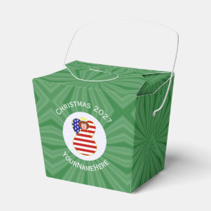 Op maat gemaakte Amerikaanse Rode Haar Engel Kerst Bedankdoosjes