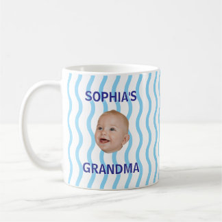 Op maat gemaakte babyface eerste kleinkind nieuwe koffiemok
