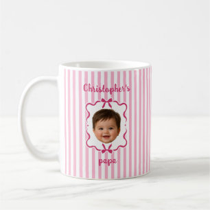 Op maat gemaakte babyfoto koffiemok voor vader