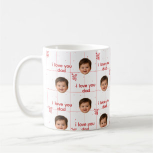 Op maat gemaakte babyfoto koffiemok voor vader