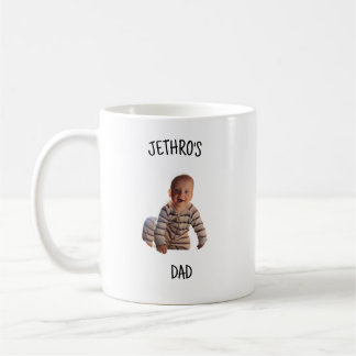 Op maat gemaakte babyfoto voor vader – Persoonlijk Koffiemok