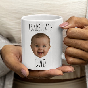 Op maat gemaakte babygezichtsmok, mok met babyfoto