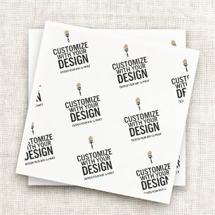 Op maat gemaakte bedrijf gebrandmerkte minimalisti servet
