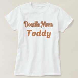 Op maat gemaakte Bernedoodle Doodle Moeder Driekle T-shirt