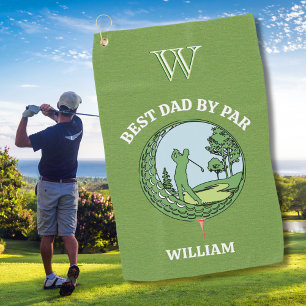 Op Maat Gemaakte Beste Papa Door Par Gepersonalise Golfhanddoek