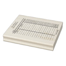 Op maat gemaakte bibliotheekkaart - Houten stempel