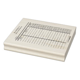 Op maat gemaakte bibliotheekkaart - Houten stempel