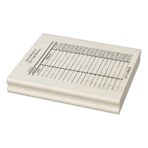 Op maat gemaakte bibliotheekkaart - Houten stempel