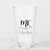 Op maat gemaakte bierglas glas (Voorkant)
