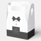 Op maat gemaakte Black Bow Stropdas bruiloft ID109 Bedankdoosjes (Geopend)