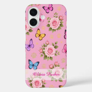 Op Maat Gemaakte Bloemen Afdruk Poot Telefoon Hoes