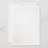 Op maat gemaakte bloemrijke huwelijksontvangstbord kaart (Achterkant)