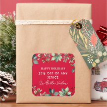 Op maat gemaakte bloemrijke kerstfeest