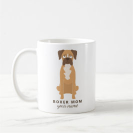 Op maat gemaakte Boxer-moeder mok, gepersonaliseer Koffiemok