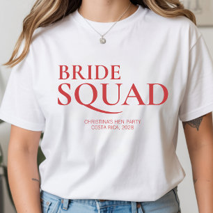 Op maat gemaakte bruidsjurk shirt cadeau voor brui