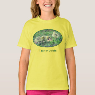 Op maat gemaakte Canadese Gans Babys Wilde Natuur T-shirt