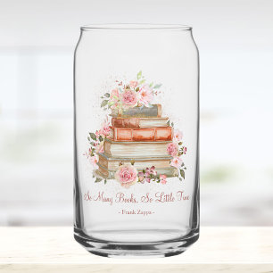 Op maat gemaakte citaatboeken en vintage roze roze blikvorm glas