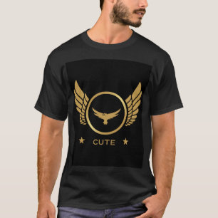 Op maat gemaakte cute gedrukte adelaar afbeelding t-shirt