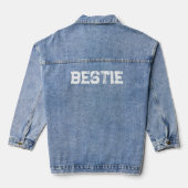 Op maat gemaakte denim jassen jacket (Achterkant)