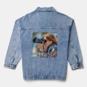 Op maat gemaakte denimjas met jouw afbeelding of k denim jacket (Achterkant)