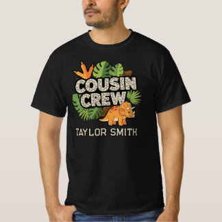 Op maat gemaakte dinosaurus Triceratops neef beman T-shirt