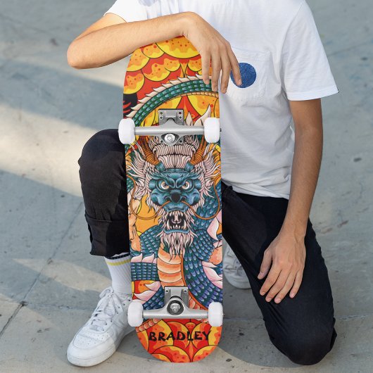 Op maat gemaakte draken-skateboard skateboard