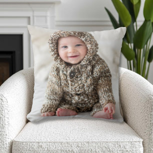 Op maat gemaakte dubbelzijdige gezinsfoto kussen