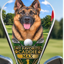 Op maat gemaakte Duitse Herdershond Foto Golf Head