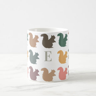 Op maat gemaakte eekhoorn drinkware retro natuur c koffiemok