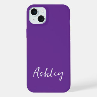 Op maat gemaakte eenvoudige stijlvolle moderne min iPhone 15 plus case