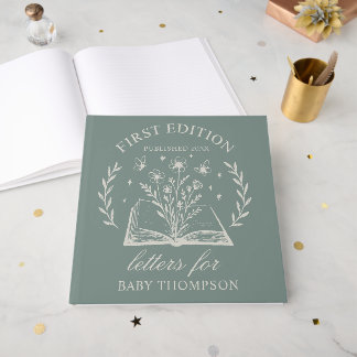 Op maat gemaakte eerste editie boek baby shower ga