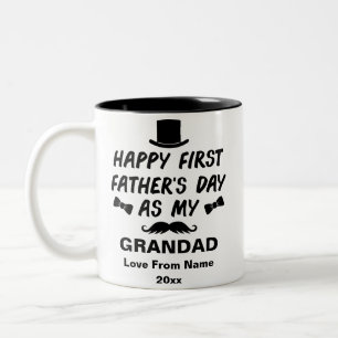 Op maat gemaakte eerste vaders dag als mijn opa 20 tweekleurige koffiemok
