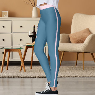 Op maat gemaakte Elegante Klassieke Leisteenblauwe Leggings