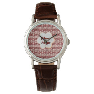 Op maat gemaakte en gepersonaliseerde bloemengift  horloge
