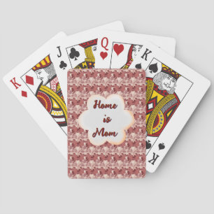 Op maat gemaakte en gepersonaliseerde bloemengift pokerkaarten